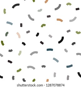 Dark Green, Red vector seamless background with bent ribbons. Glitter abstract illustration with wry lines. Textured wave pattern for backgrounds.