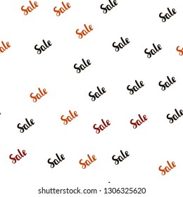 Dark Green, Red vector seamless pattern with sale signs. Colorful set of  percentage signs in simple style. Backdrop for ads, leaflets of Black Friday.