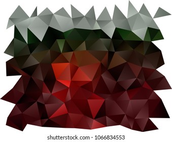 Dark Green, Red vector shining triangular template. A completely new color illustration in a vague style. Brand-new design for your business.