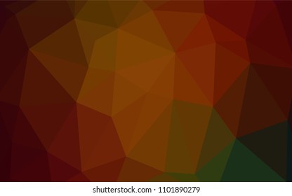 Dark Green, Red vector shining triangular layout. Shining colored illustration in a new style. That pattern can be used as a part of a brand book.