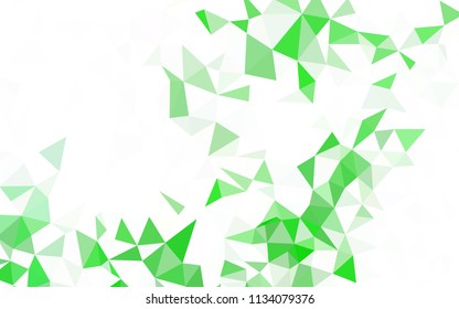 Dark Green, Red vector shining triangular layout. A completely new color illustration in a polygonal style. Template for cell phone's backgrounds.