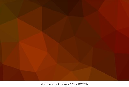 Dark Green, Red vector shining triangular backdrop. Shining colorful illustration with triangles. Pattern for a brand book's backdrop.