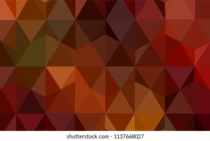Dark Green, Red vector shining triangular layout. A completely new color illustration in a polygonal style. New template for your brand book.