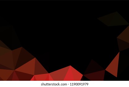 Dark Green, Red vector shining hexagonal template. Creative geometric illustration in Origami style with gradient. Brand new design for your business.