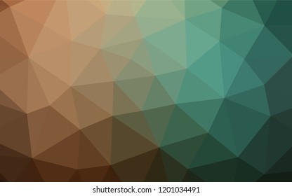 Dark Green, Red vector shining hexagonal pattern. Brand new colored illustration in blurry style with gradient. A completely new template for your business design.