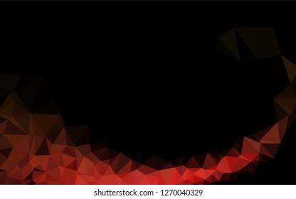 Dark Green, Red vector shining hexagonal pattern. A completely new color illustration in a vague style. A new texture for your design.