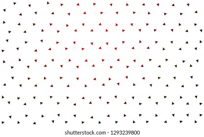 Dark Green, Red vector  shining triangular background. Modern abstract illustration with triangles. A completely new design for your leaflet.