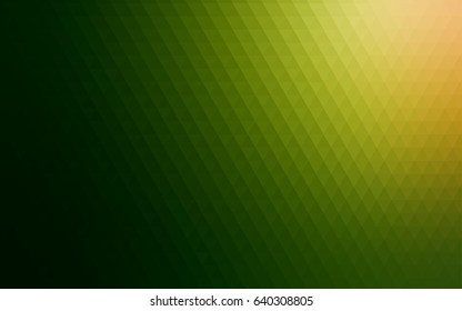 Dark Green, Red vector shining triangular pattern. Shining illustration, which consist of triangles. The textured pattern can be used for background.