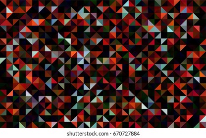Dark Green, Red vector shining triangular template. Brand-new colored illustration in blurry style with gradient. A completely new design for your business.