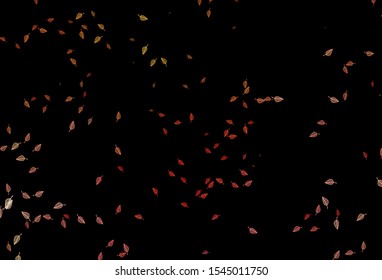 Dark Green, Red vector sketch layout. Abstract leaves with gradient on simple background. Pattern for coloring books and pages for kids.