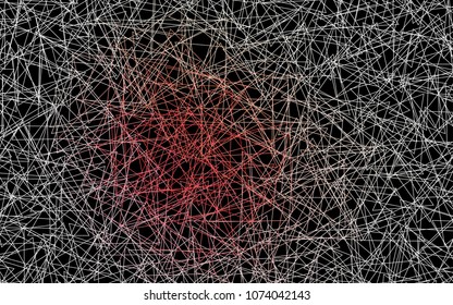 Dark Green, Red vector of small triangles on white background. Illustration of abstract texture of triangles. Pattern design for banner, poster, cover.