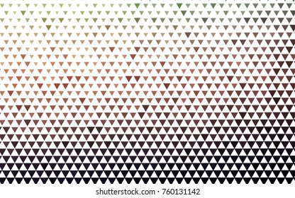 Dark Green, Red vector of small triangles on white background. Illustration of abstract texture of triangles. Pattern design for banner, poster, cover.