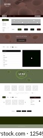 Dark Green, Red vector style guide with bent lines. Colorful abstract illustration with gradient lines. Beautiful layout for websites, landing pages.