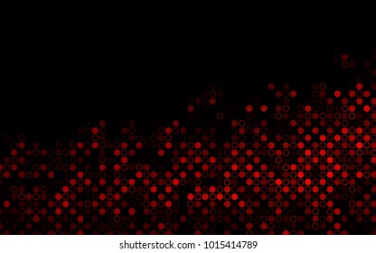 Dark Green, Red vector  template with circles. Abstract illustration with colored bubbles in nature style. The pattern can be used for beautiful websites.