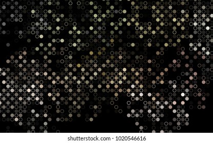 Dark Green, Red vector  template with circles. Glitter abstract illustration with blurred drops of rain. Completely new template for your brand book.