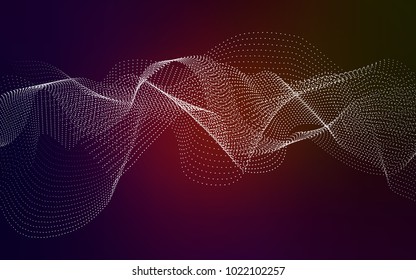 Dark Green, Red vector template with circles. Blurred decorative design in abstract style with bubbles. The pattern can be used for aqua ad, booklets.