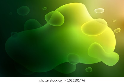 Dark Green, Red vector template with bubble shapes. An elegant bright illustration with gradient. A new texture for your  ad, booklets, leaflets.