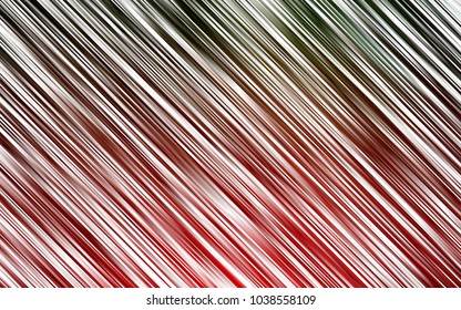 Dark Green, Red vector template with repeated sticks. Lines on blurred abstract background with gradient. The pattern can be used for busines ad, booklets, leaflets