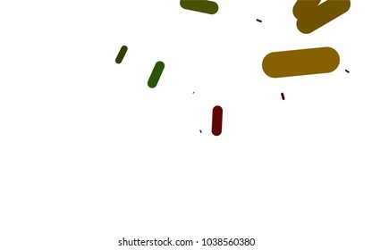 Dark Green, Red vector template with repeated sticks. Glitter abstract illustration with colored sticks. The pattern can be used as ads, poster, banner for medicine.