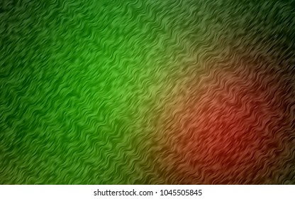 Dark Green, Red vector template with bubble shapes. Creative geometric illustration in marble style with gradient. Brand-new design for your ads, poster, banner.