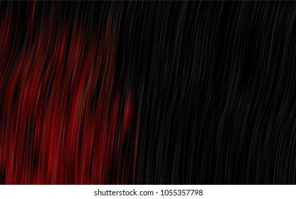 Dark Green, Red vector template with bent lines. An elegant bright illustration with gradient. A new texture for your  ad, booklets, leaflets.