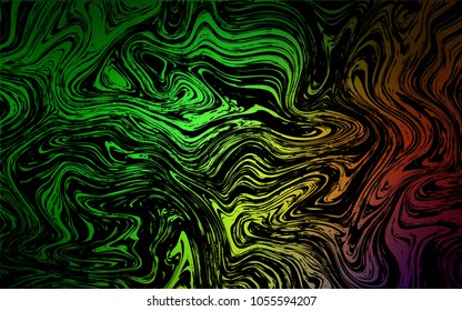 Dark Green, Red vector template with bubble shapes. Geometric illustration in marble style with gradient.  A completely new memphis design for your business.