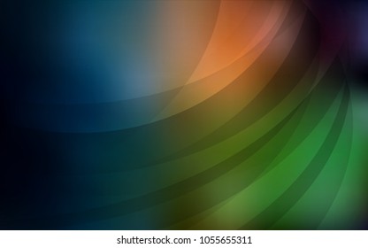 Dark Green, Red vector template with bubble shapes. Creative illustration in halftone marble style with gradient. New composition for your brand book.