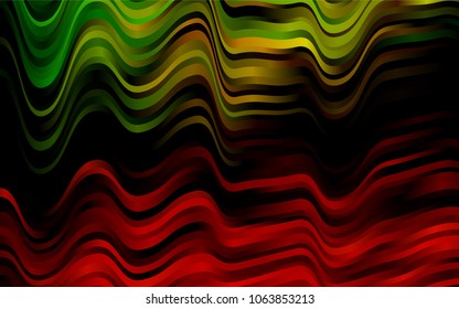 Dark Green, Red vector template with bubble shapes. A completely new color illustration in marble style. The template for cell phone backgrounds.