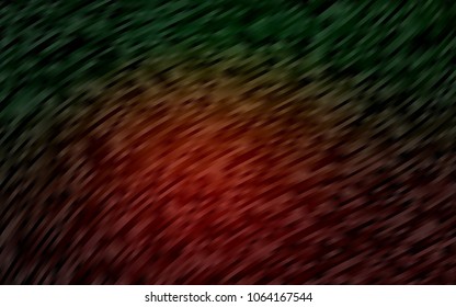 Dark Green, Red vector template with liquid shapes. Glitter abstract illustration with wry lines. Marble design for your web site.