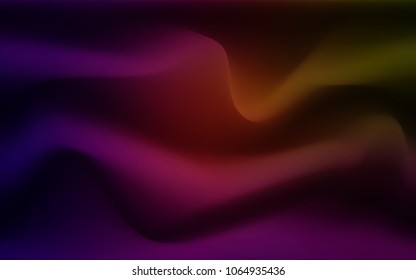 Dark Green, Red vector template with lava shapes. An elegant bright illustration with gradient. The elegant pattern for brand book.