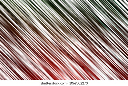 Dark Green, Red vector template with repeated sticks. Shining colored illustration with narrow lines. Smart design for your business advert.