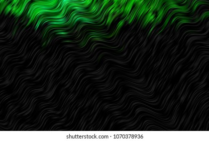 Dark Green, Red vector template with lava shapes. Shining crooked illustration in marble style. Brand-new design for your ads, poster, banner.