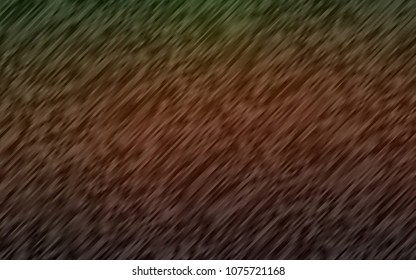 Dark Green, Red vector template with repeated sticks. Lines on blurred abstract background with gradient. Best design for your ad, poster, banner.