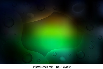 Dark Green, Red vector template with lava shapes. Creative illustration in halftone memphis style with gradient. New composition for your brand book.