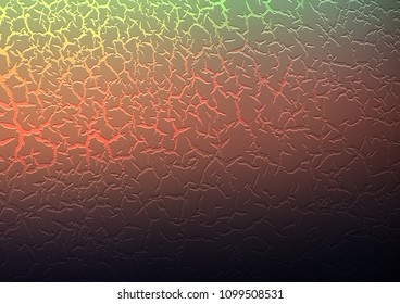 Dark Green, Red vector template with bent lines. Shining illustration, which consist of blurred lines, circles. New composition for your brand book.