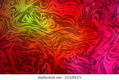 Dark Green, Red vector template with bubble shapes. Colorful abstract illustration with gradient lines. New composition for your brand book.