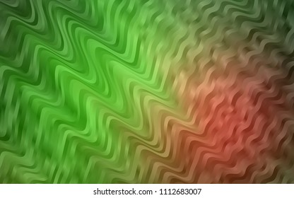 Dark Green, Red vector template with liquid shapes. A completely new color illustration in marble style. The template for cell phone backgrounds.
