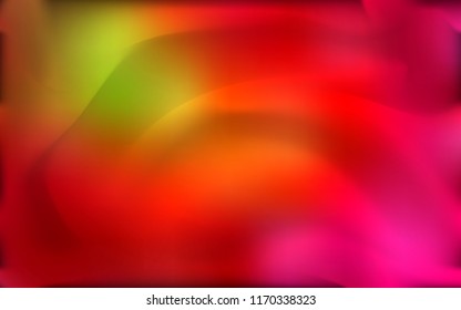 Dark Green, Red vector template with abstract circles. Colorful abstract illustration with gradient lines. The template for cell phone backgrounds.
