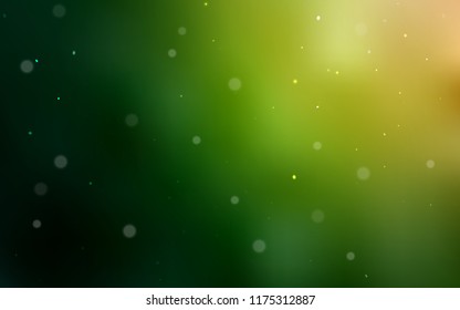 Dark Green, Red vector template with circles. Illustration with set of shining colorful abstract circles. Completely new template for your brand book.