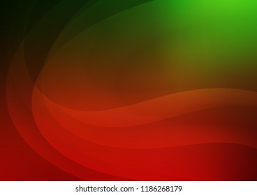 Dark Green, Red vector template with liquid shapes. Colorful illustration in abstract marble style with gradient. Marble design for your web site.