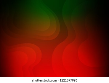 Dark Green, Red vector template with bubble shapes. A sample with blurred bubble shapes. The elegant pattern for brand book.