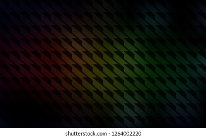 Dark Green, Red vector template with repeated sticks. Shining colored illustration with sharp stripes. Pattern for ad, booklets, leaflets.