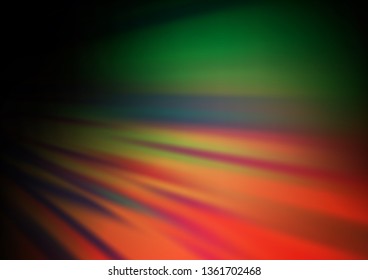 Dark Green, Red vector template with repeated sticks. Decorative shining illustration with lines on abstract template. Pattern for business booklets, leaflets.