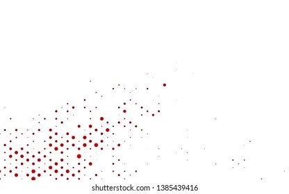 Dark Green, Red vector template with spots. Abstract illustration with colored bubbles in nature style. Design for posters, banners.