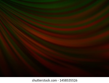 Dark Green, Red vector template with bubble shapes. Creative geometric illustration in marble style with gradient. Pattern for your business design.