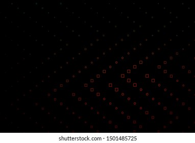 Dark Green, Red vector template with square style. Decorative design in abstract style with rectangles. Best design for your ad, poster, banner.