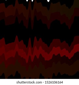 Dark Green, Red vector template with wry lines. Colorful abstract illustration with gradient curves. Best design for your ad, poster, banner.