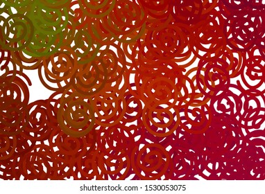 Dark Green, Red vector template with wry lines. Brand new colorful illustration in simple style. Abstract style for your business design.