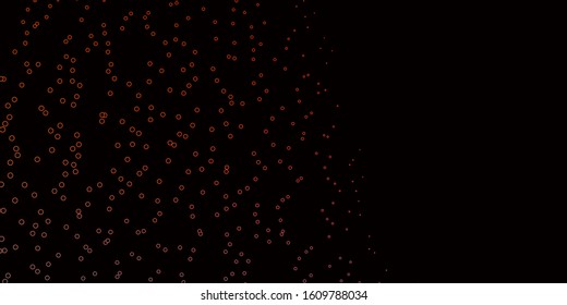 Dark Green, Red vector template with circles. Abstract decorative design in gradient style with bubbles. Pattern for business ads.