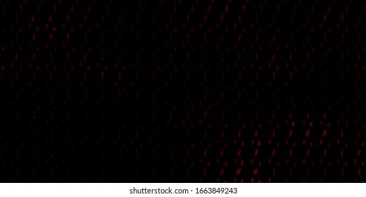 Dark Green, Red vector template with esoteric signs. Abstract illustration with gothic gradient shapes. Simple design for occult depiction.